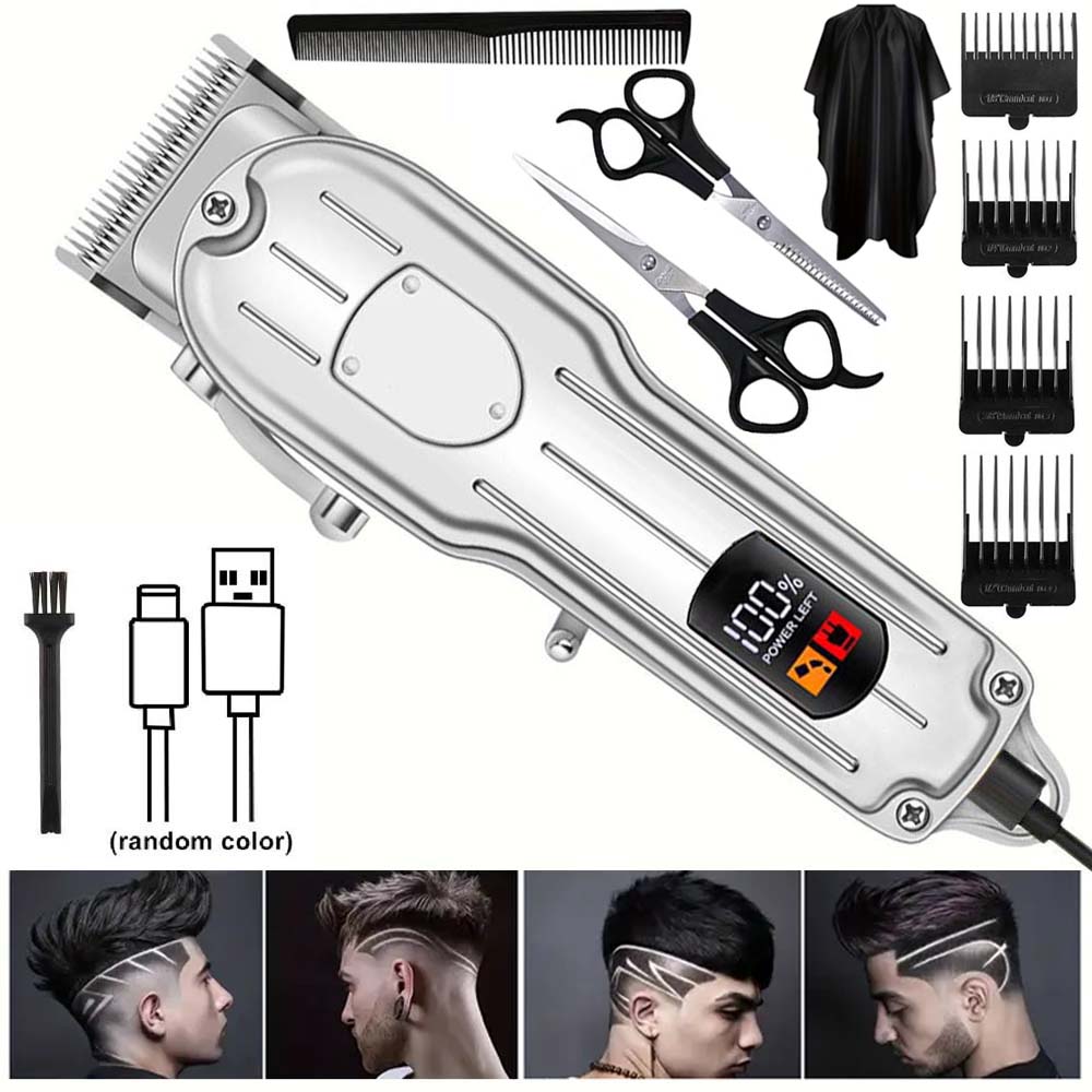 Mens Grooming Barber - ماكينة حلاقة شعر احترافية للرجال -