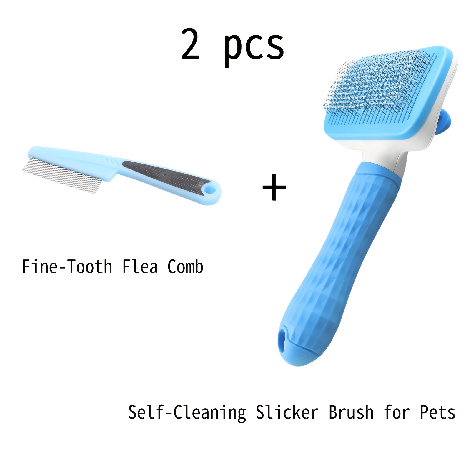 Comb Fine Tooth - مجموعة أدوات تنظيف الحيوانات الأليفة من