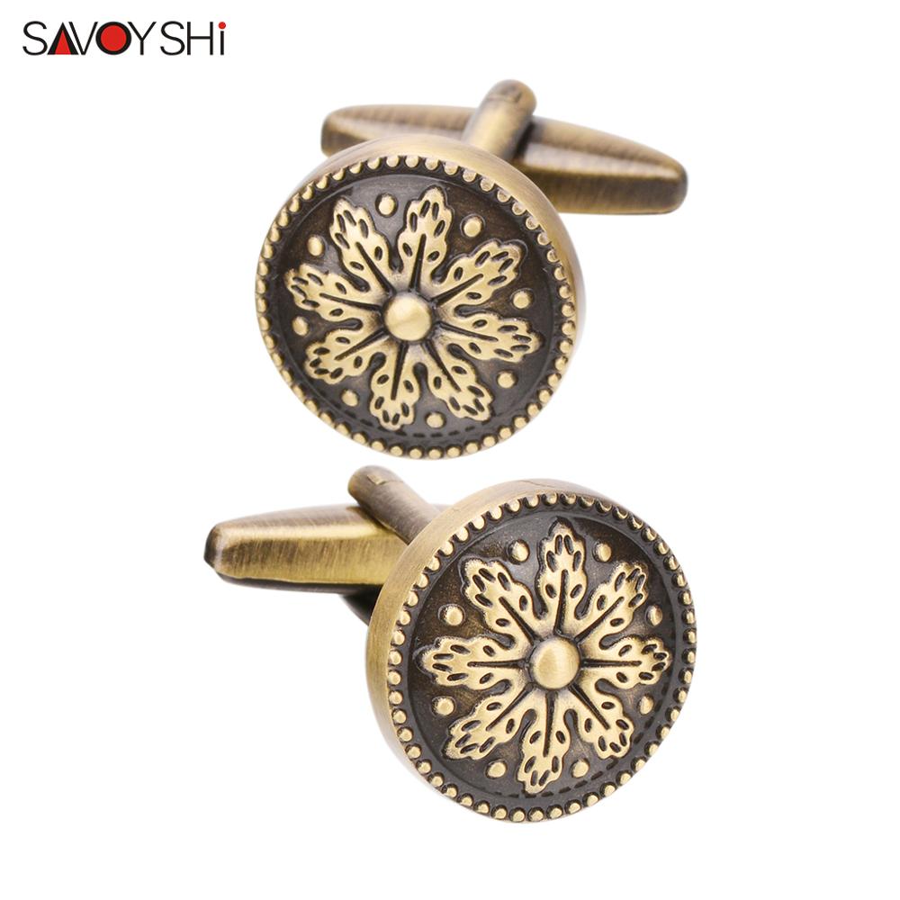 Men'S Grooming Brands - SAVOYSHI خمر البرونزية نمط قميص أزرار