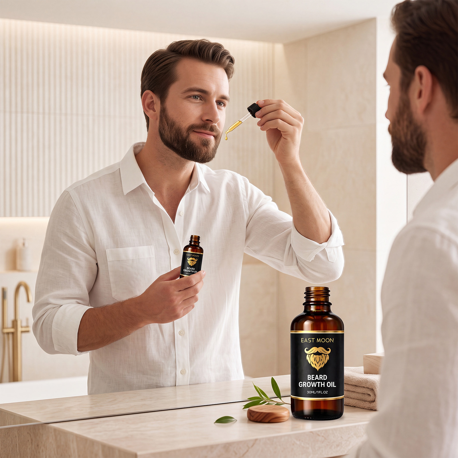 Men'S Grooming Products - زيت اللحية بعطر خشب الصندل الطبيعي