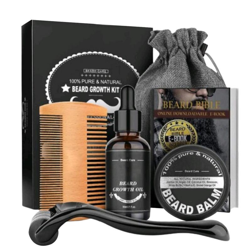 Men'S Grooming Tonic - 5 قطعة الرجال اللحية باربا التهيأ