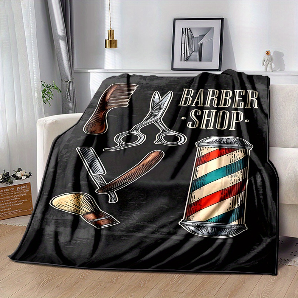 بطانية مزخرفة بتصميم صالون حلا - مراجعة Mens Grooming Barber وسعره