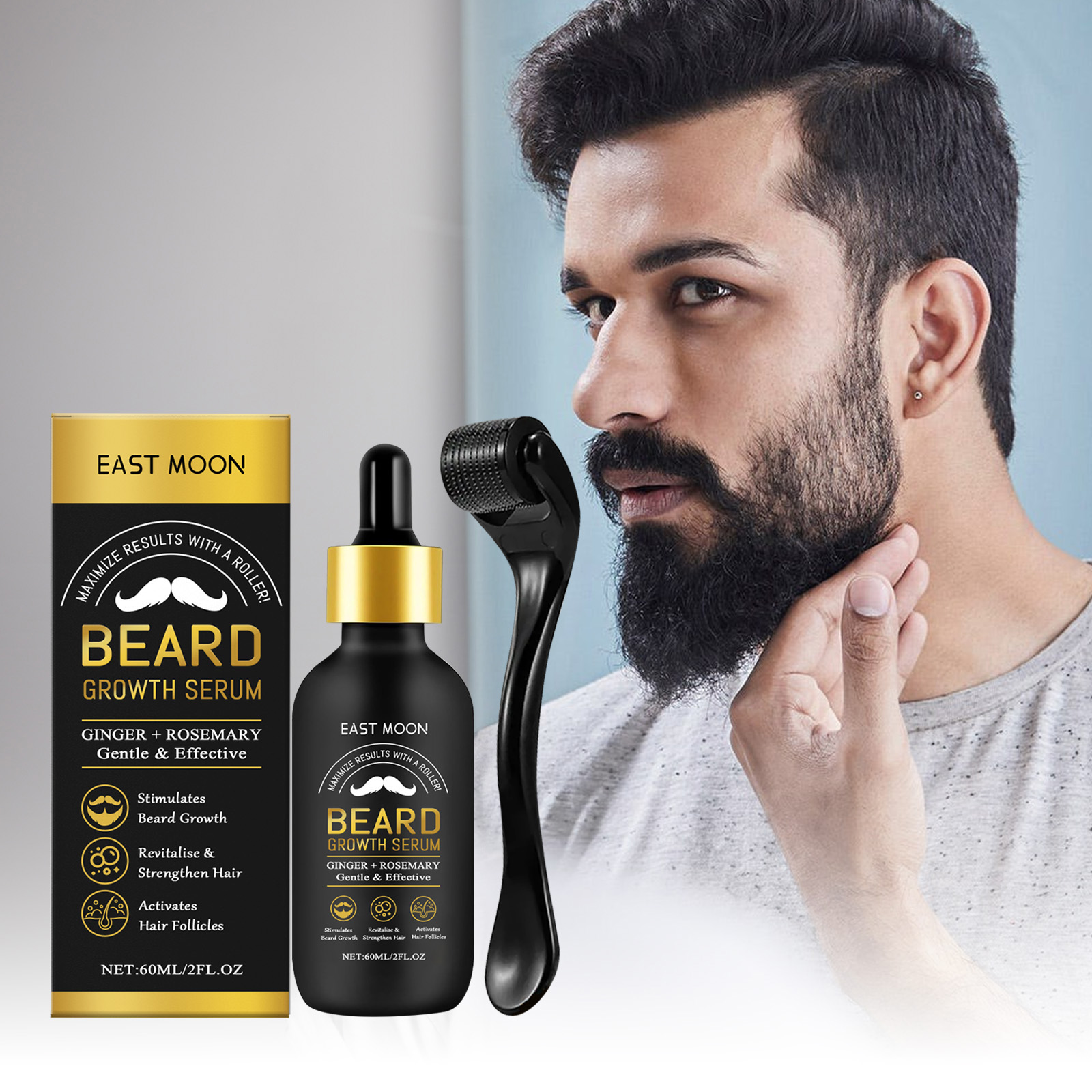 زيت العناية بتكثيف اللحية مع ك - مراجعة Men'S Grooming Tonic وسعره
