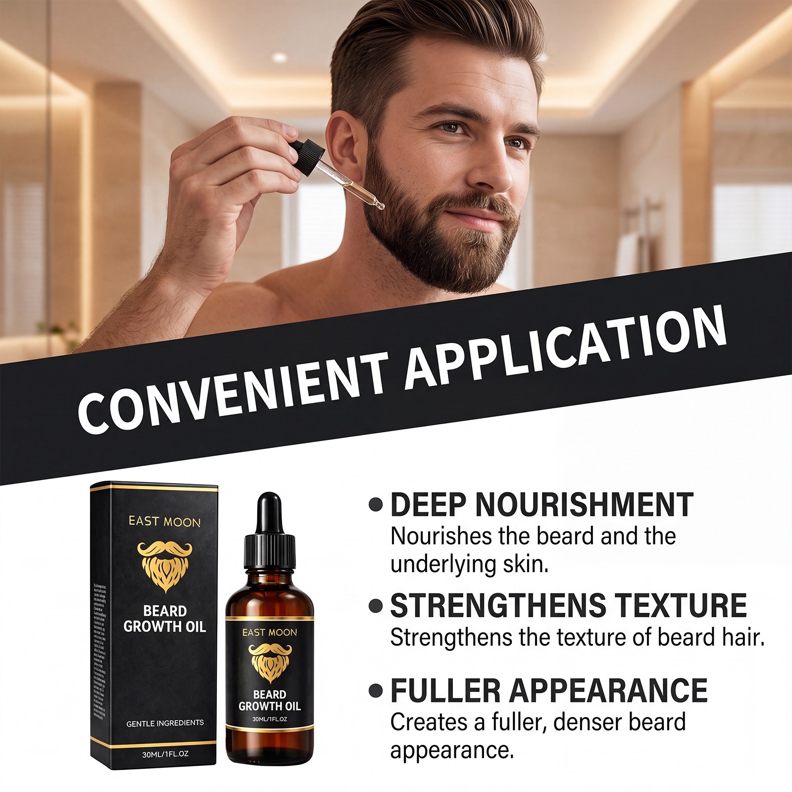 زيت إيست مون لنمو اللحية للرجا - مراجعة Men'S Grooming Tonic وسعره