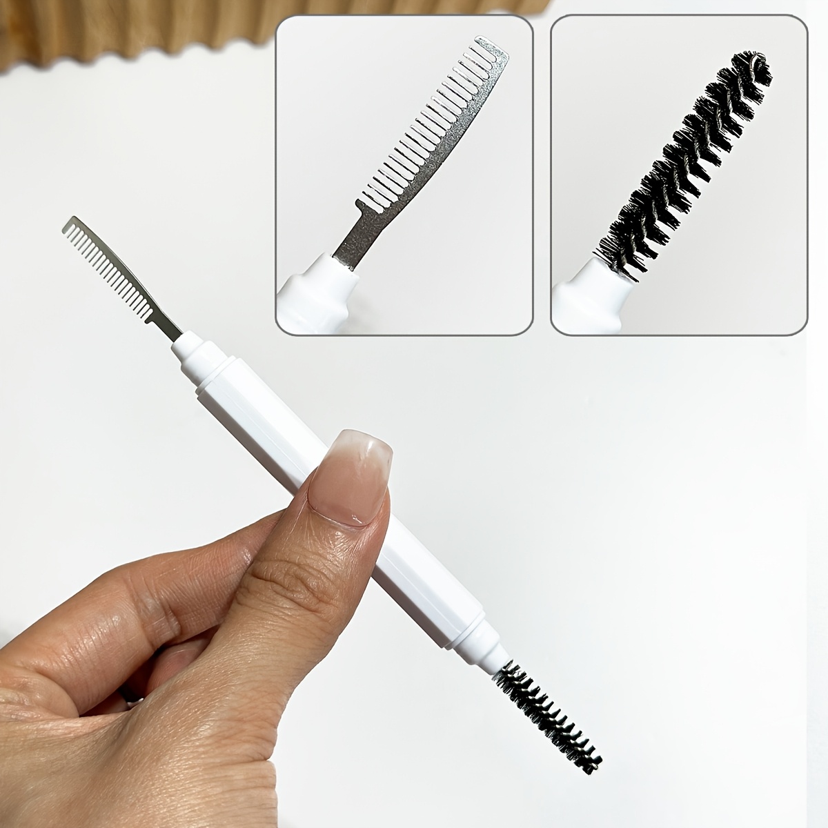 مشط مزدوج الرأس للحواجب والرمو - مراجعة Comb Fine Tooth وسعره