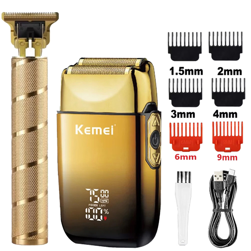 ماكينة حلاقة كهربائية Kemei KM - مراجعة Mens Grooming Barber وسعره